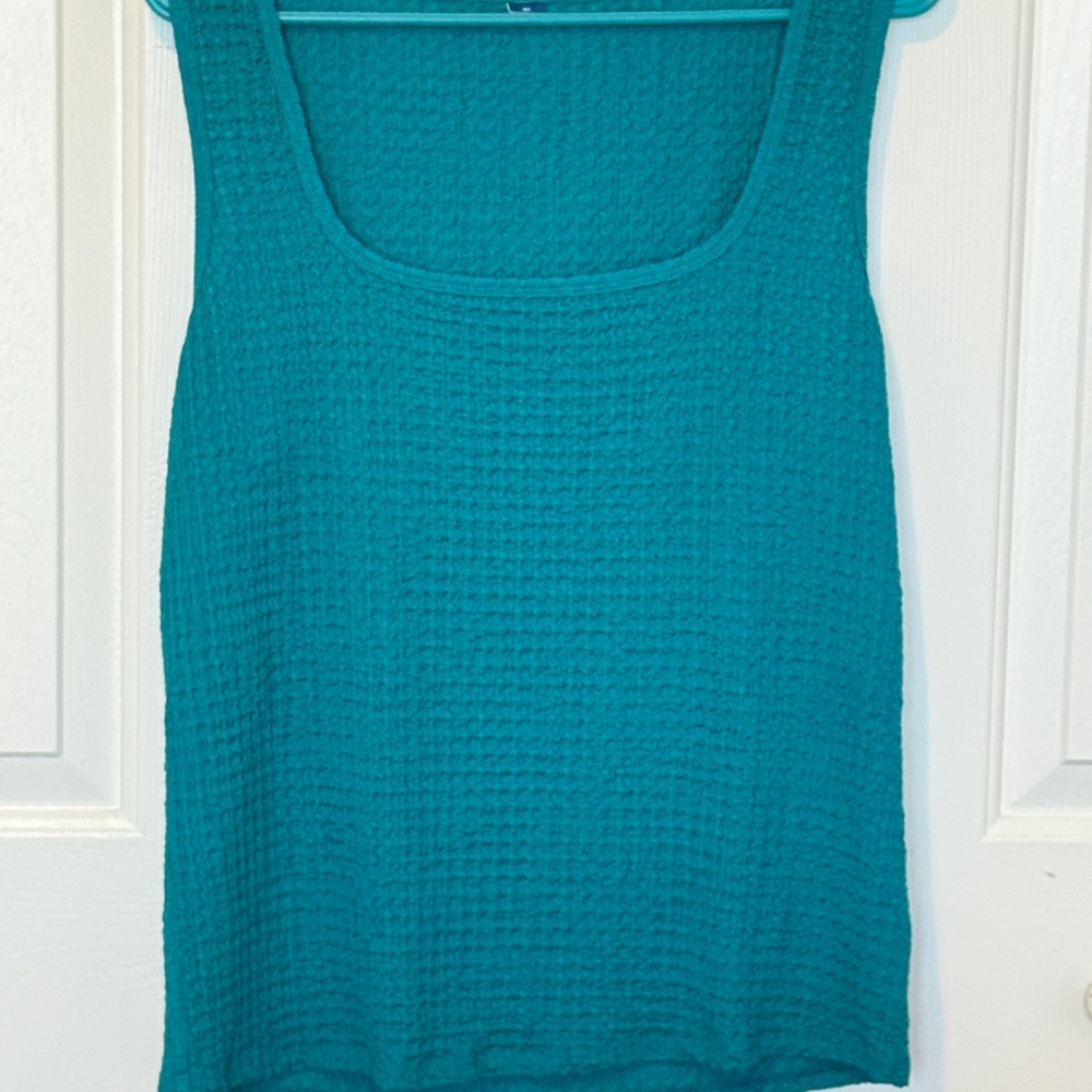 Old Navy Teal Textured Tank Top